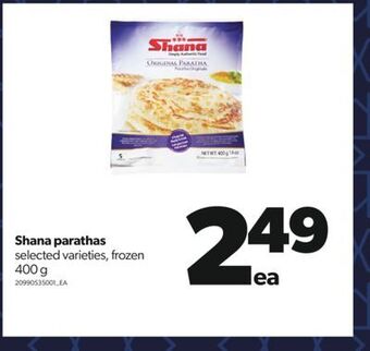 Real Canadian Superstore Shana parathas, 400 g offer