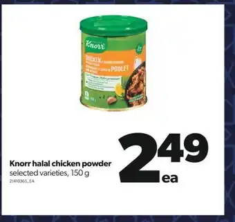Real Canadian Superstore Knorr halal chicken powder, 150 g offer