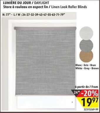 Sushi Shop Linen look roller blinds offer