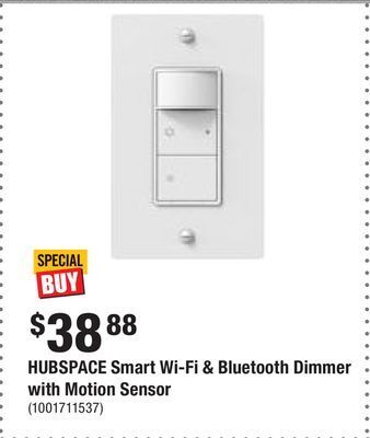 Home Depot Hubspace smart wi-fi & bluetooth dimmer with motion sensor offer