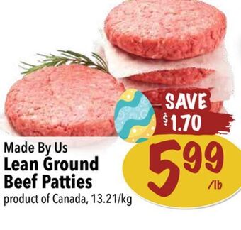 Farm Boy Made by us lean ground beef patties offer