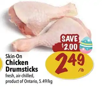 Farm Boy Skin-on chicken drumsticks offer