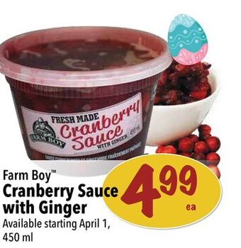 Farm Boy Farm boy™ cranberry sauce with ginger offer