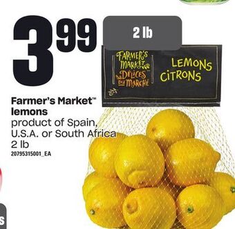 Zehrs Markets Farmer's market™ lemons, 2 lb offer