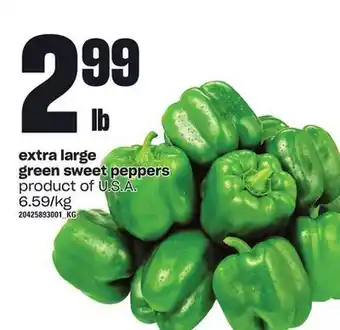 Zehrs Markets Extra large green sweet peppers offer