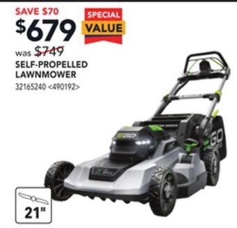 RONA Ego self-propelled lawnmower offer