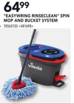 RONA Vileda easywring rinseclean spin mop and bucket system offer