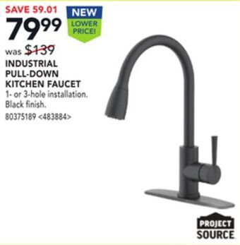 RONA Project source industrial pull-down kitchen faucet offer