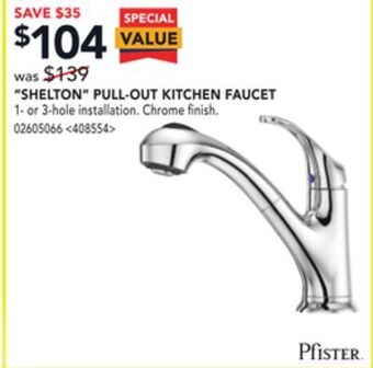 RONA Pfister shelton pull-out kitchen faucet offer