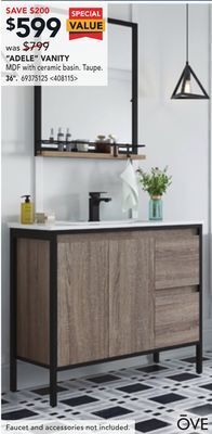 RONA Ove adele vanity 36 offer