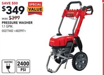RONA Craftsman pressure washer offer