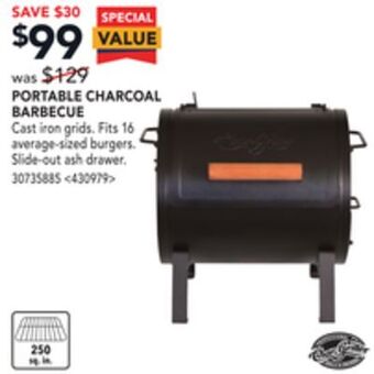 RONA Char-griller portable charcoal barbecue offer