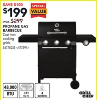 RONA Grill chef propane gas barbecue offer