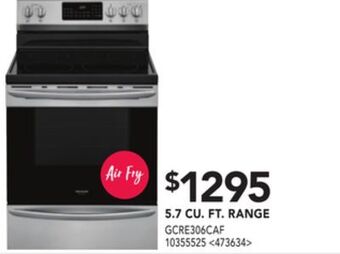 RONA Frigidaire gallery 5.7 cu. ft. range offer