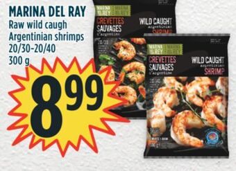 Marché Adonis Marina del ray raw wild caugh argentinian shrimps offer