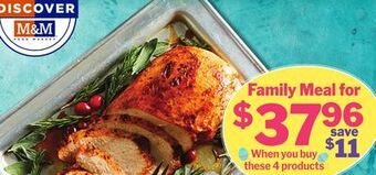 M & M Food Market Turkey breast offer