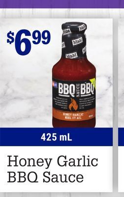 M & M Food Market Honey garlic bbq sauce offer