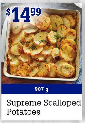 M & M Food Market Supreme scalloped potatoes offer