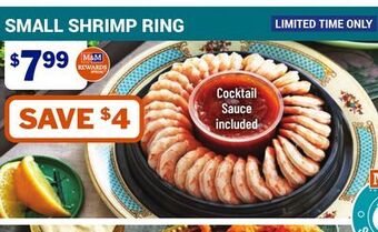 M & M Food Market Small shrimp ring offer