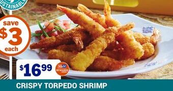M & M Food Market Crispy torpedo shrimp offer
