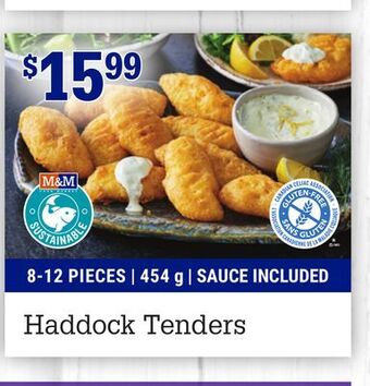 M & M Food Market Haddock tenders offer