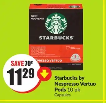 Chalo FreshCo Starbucks by nespresso vertuo pods 10 pk capsules offer