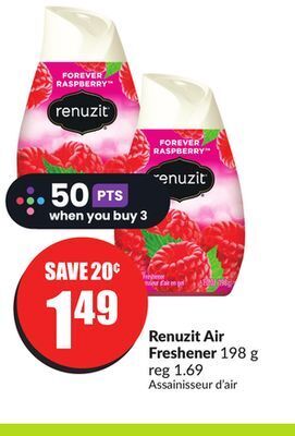 Chalo FreshCo Renuzit air freshener 198 g offer