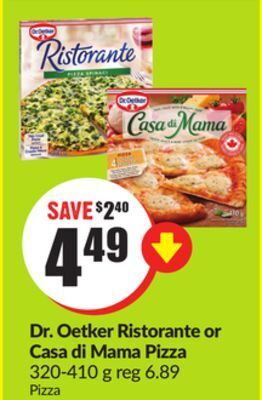Chalo FreshCo Dr. oetker ristorante or casa di mama pizza 320-410 g offer