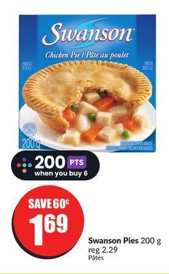 Chalo FreshCo Swanson pies 200 g offer