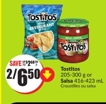 Chalo FreshCo Tostitos 205-300 g or salsa 416-423 ml offer