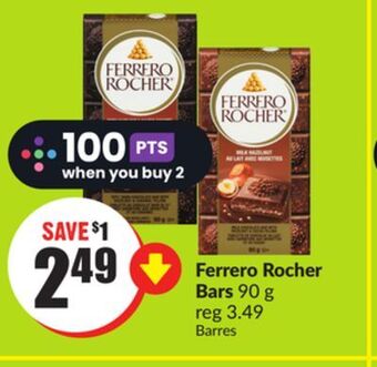 Chalo FreshCo Ferrero rocher bars 90 g offer