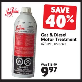 Home Hardware Gas & diesel motor treatment offer