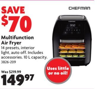 Home Hardware Multifunction air fryer offer
