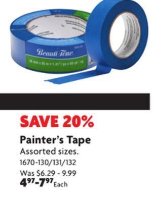 Home Hardware Painter's tape offer