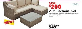 Home Hardware 2 pc. sectional set offer