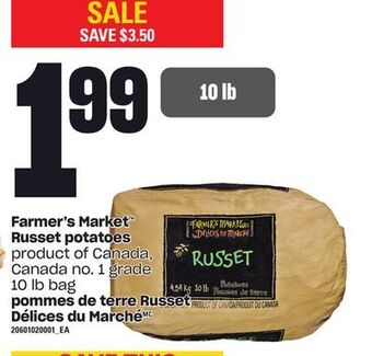 Valu-mart Pommes de terre russet délices du marché, 10 lb bag offer