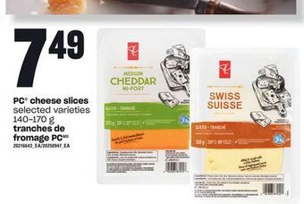 Valu-mart Tranches de fromage pc, 140-170 g offer