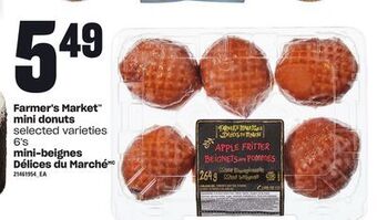 Valu-mart Mini-beignes délices du marché, 6's offer