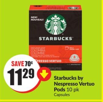 FreshCo Starbucks by nespresso vertuo pods 10 pk offer