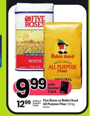 FreshCo Five roses or robin hood all purpose flour 10 kg offer
