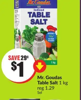 FreshCo Mr. goudas tables salt 1 kg offer