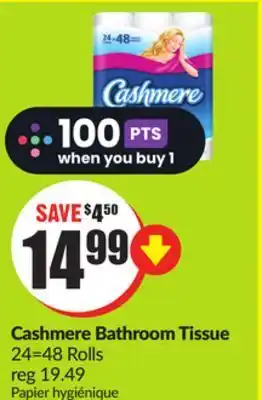 FreshCo Cashmere bathroom tissue 24=48 rolls offer