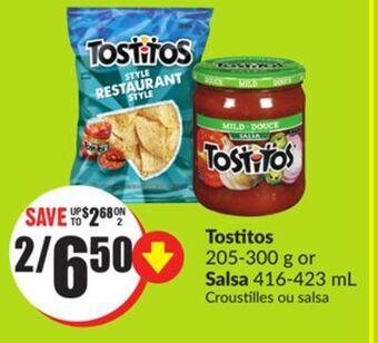 FreshCo Tostitos 205-300 g or salsa 416-423 ml offer