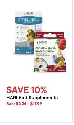Petvalu Hari bird supplements offer