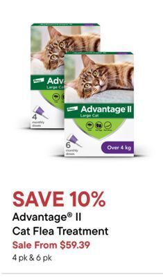 Petvalu Advantage® ii cat flea treatment offer