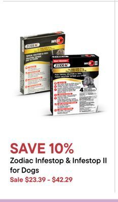 Petvalu Zodiac infestop & infestop ii for dogs offer