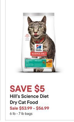 Petvalu Hill's science diet dry cat food offer