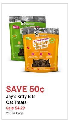 Petvalu Jay's kitty bits cat treats offer