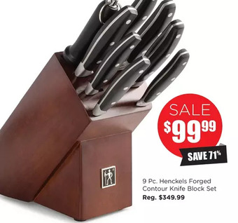 Kitchen Stuff Plus 9 pc. henckels forged contour knife block set offer