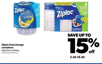 Real Canadian Superstore Ziploc food storage containers offer